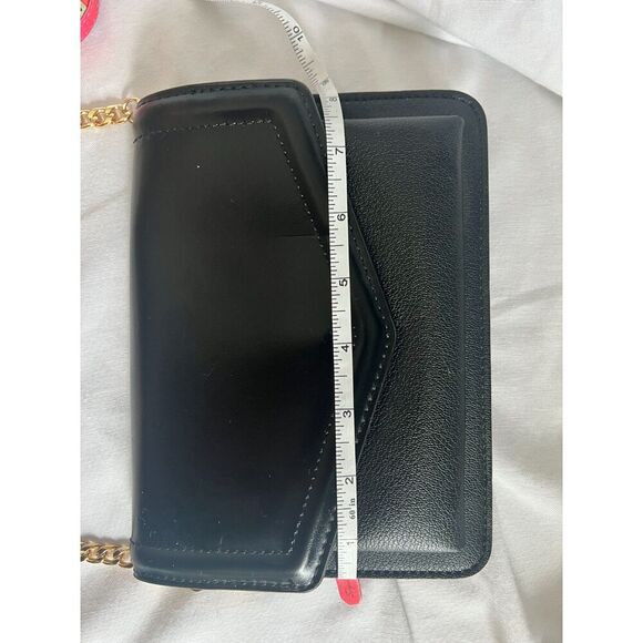 Aldo Black Crossbody bag with a gold chain purse strap - Picture 9 of 10